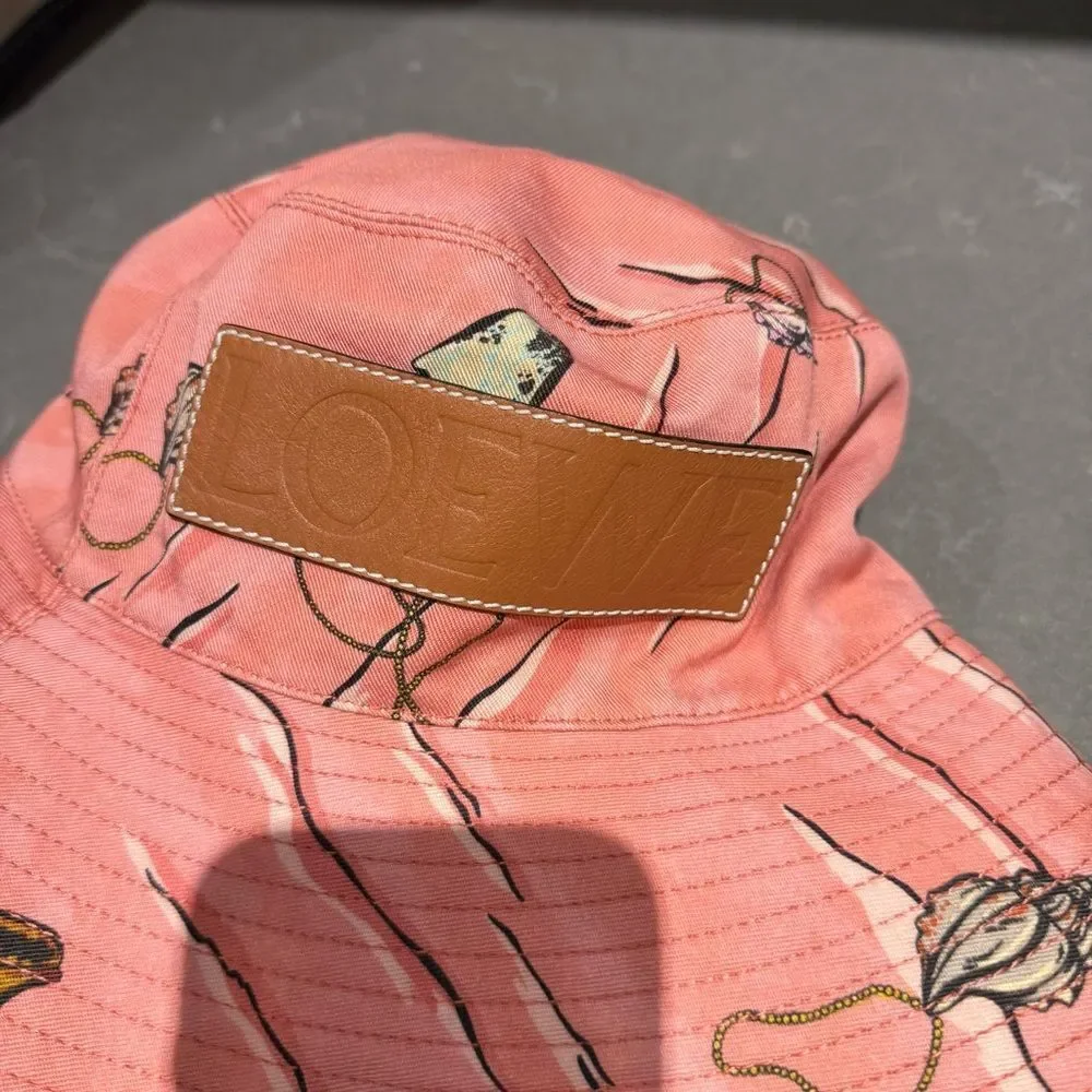 Loewe Coral Bucket Hat with Logo Strap - Picture 8 of 9